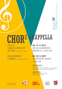 Plakat "CHOR² a cappella"