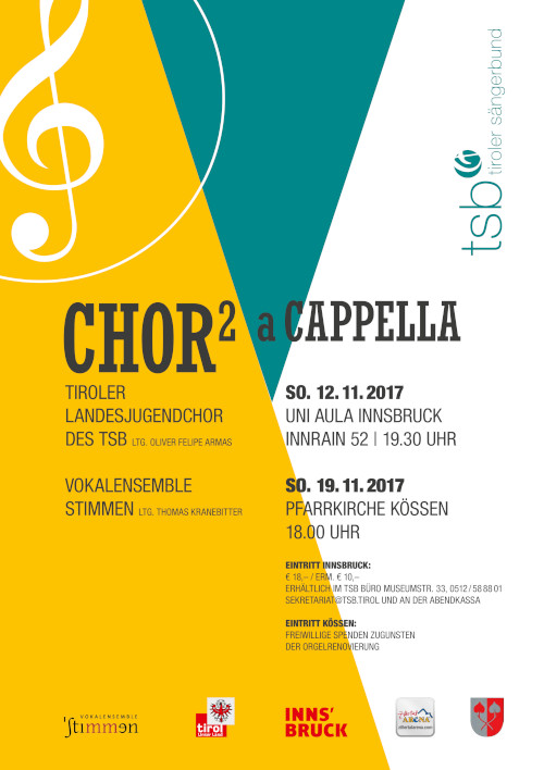 Plakat "CHOR² a cappella"
