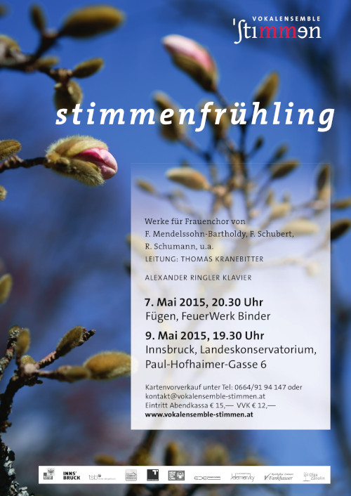 Plakat STIMMENfrühling