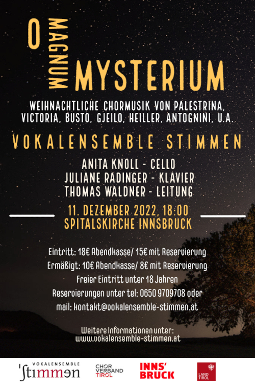 Plakat O magnum mysterium